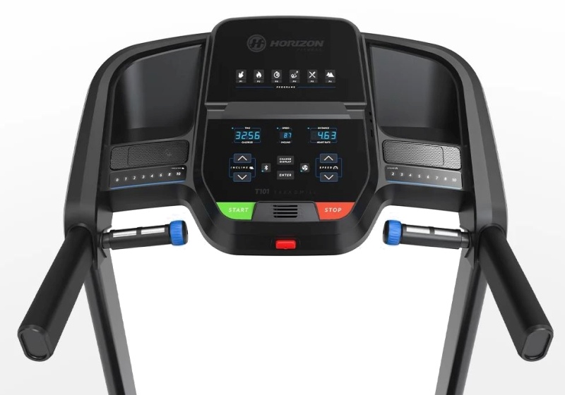 Console of Horizon Fitness T101 Treadmill