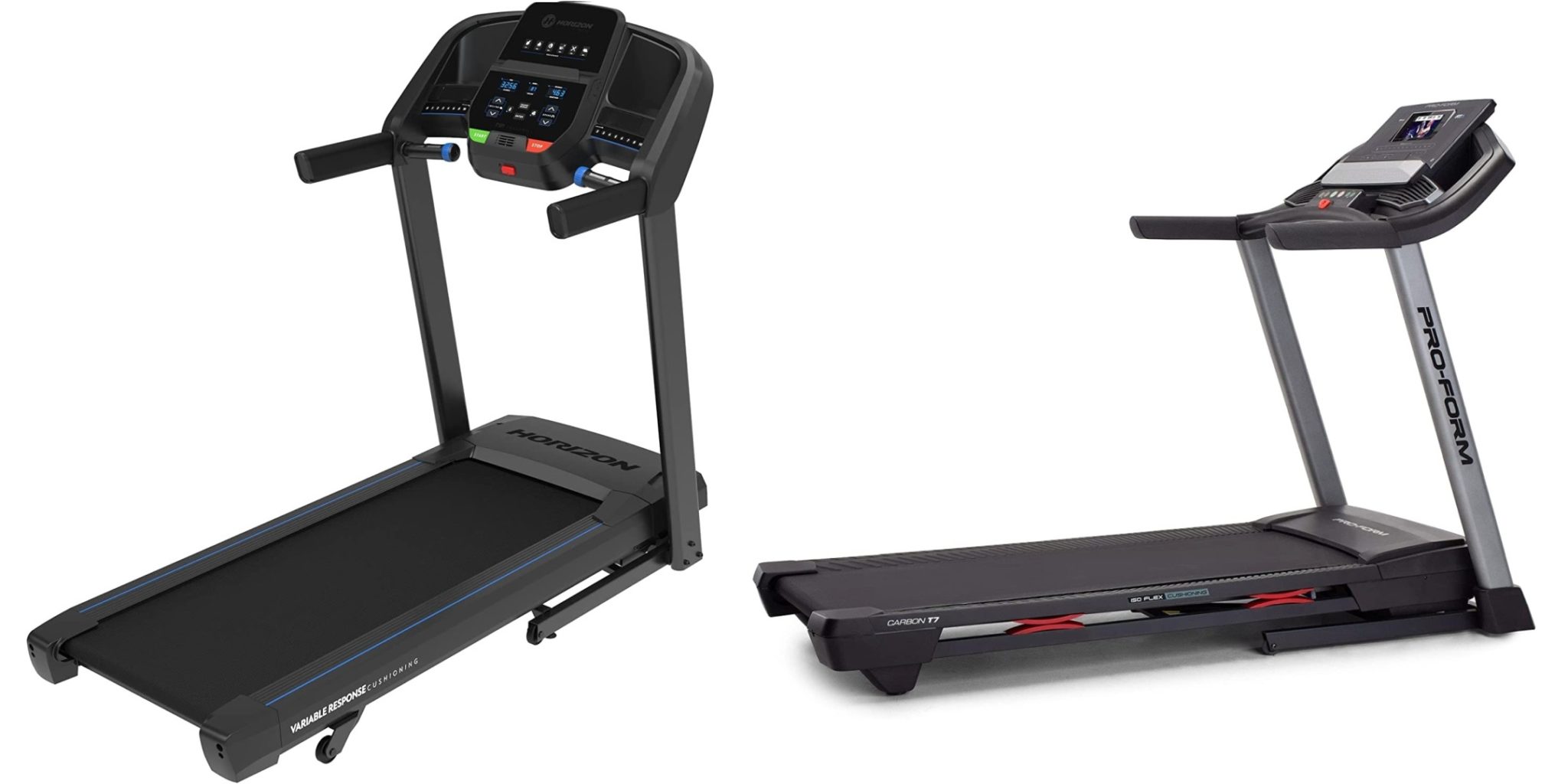 Horizon Fitness T101 vs. ProForm Carbon T7 - (2024) - Treadmill Reviews ...